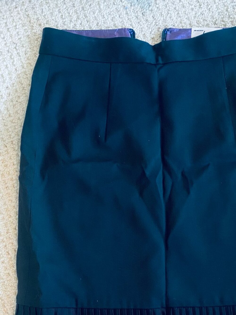 Milly black pleater pencil skirt, knee length